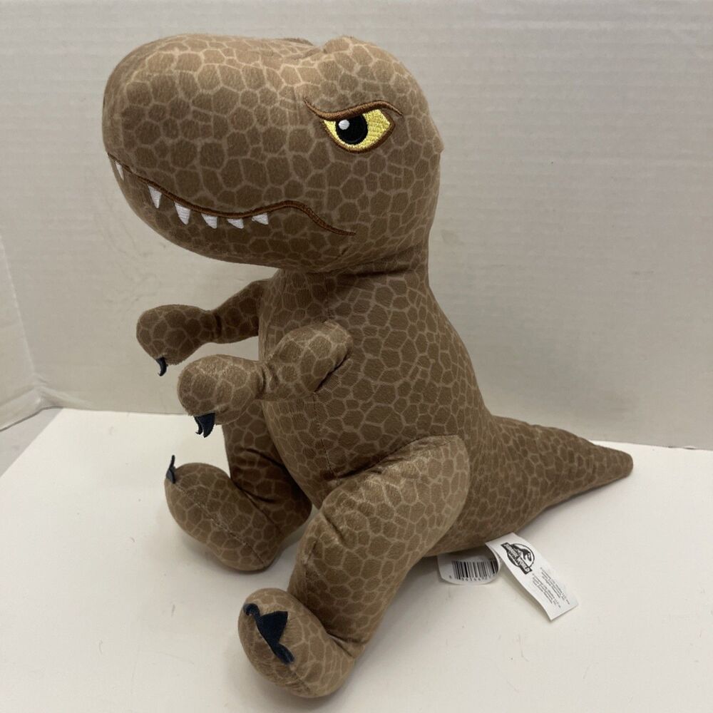 Jurassic World Dominion Tyrannosaurus Plush T-Rex Jurassic Park brown 13"